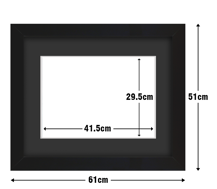 Frame with Framing Mat Board DDF21.B295X415MB