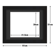 Frame with Framing Mat Board DDF21.B360X415MB