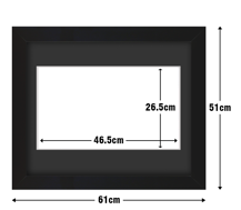 Frame with Framing Mat Board DDF21.B465X265MB