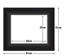 Frame with Framing Mat Board DDF21.B350x450MB