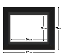 Frame with Framing Mat Board DDF22.B700X500MB