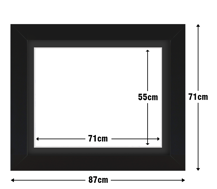 Frame with Framing Mat Board DDF22.B710X550MB