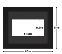 Frame with Framing Mat Board DDF23.B615X315MB