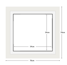 DIAMOND DOTZ - Aperture:59 X 59Cm White/White