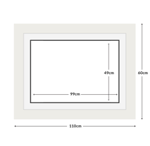 DIAMOND DOTZ - Aperture:99 X 49Cm White/White