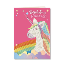 DIAMOND DOTZ - Personalised Dd Greeting Card - birthday unicorn 12.6 x 17.7cm