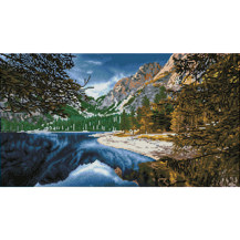 Simply Dotz  Braies Lake Dolomites Italy - 40 x 72cm