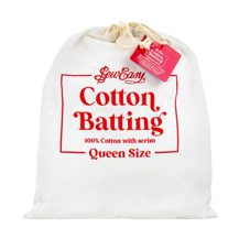 Sew Easy Precut Batting - 100% Natural Cotton with Scrim - Queen 213 x 254cm