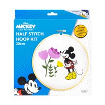 Disney Half Stitch Hoop Kit 20cm round - Mickey