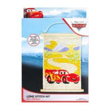 Disney Long Stitch Wall Hanging Kit 23 x 32.5cm - Lightening McQueen
