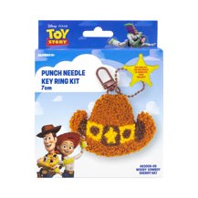 Disney Punch Needle Keyring 7cm - Woody Cowboy Hat