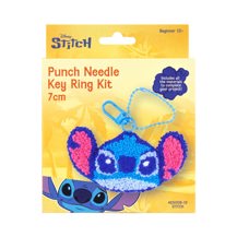 Disney Punch Needle Keyring 7cm - Stitch