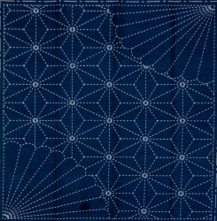 DARUMA - Sashiko Printed Cloth Blue - Mix