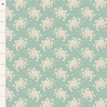 Tilda - Sunday Brunch - White Flower - Teal