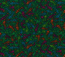 Flannelette Fern Print 150cm width - Bottle Green