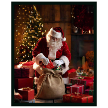 Hobbysew - 36" 100% Cotton Christmas Panel - Santa
