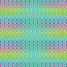 Polked Again - Teal Rbow