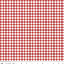 Riley Blake Printed Cotton - Gingham Red