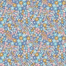 Riley Blake Printed Cotton - Pretty Patch Blue 112cm