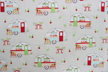 Riley Blake Printed Cotton - Cute Caravans Gray 112cm