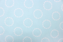 Riley Blake Printed Cotton - Daisy Rings Aqua 112cm