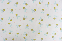 Riley Blake Printed Cotton - Pretty Potplants White 112cm