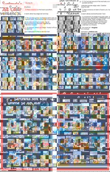 Summertime Santa Advent Calendar Panel - DV5415