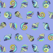 TULA PINK FLORAL REEF - LIL SHELLY - MARINE