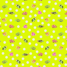 TULA PINK FLORAL REEF - SCHOOL CROSSING - SEAGRASS