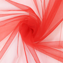 SEW EASY FABRIC - Costume Tulle Polyester 160cm width - red 43 23 gsm