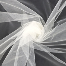 SEW EASY FABRIC - Costume Tulle Polyester 160cm width - white 2 23 gsm