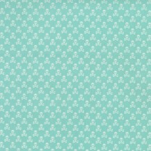 Skulls Printed Cotton - Aqua