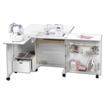 HORN Kensington MKII Sewing Cabinet - White Ash (Flat Packed)