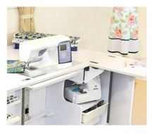 TAILORMADE Eclipse Sew Cabinet Left Hand Leaf - White Ash (Fully Assembled)