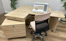 TAILORMADE SuperQ Sewing Cabinet - Weathered Oak (Fully Assembled)