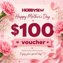 $100 Hobbysew Gift Voucher