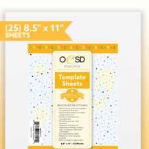 OESD Stabilizer: Template Sheets 8.5in x 11in - 25 sheets
