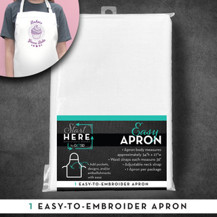 OESD: Easy Apron White 34in x 27in