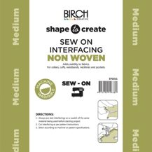 SHAPE TO CREATE I/F Non Woven Sew On Medium 90cm - White