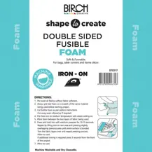 SHAPE TO CREATE I/F Foam Double Sided Fusible 90cm - White