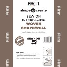 SHAPE TO CREATE I/F Shape Well Woven Sew On Firm 90cm - White