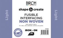 SHAPE TO CREATE I/F Non Woven Fusible Light 90cm - White