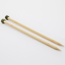 KnitPro - Straight Single Point Knitting Needles - Bamboo 33cm x 9.00mm