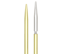 Groove Knitting Needles 35cm - 6.00mm Yellow