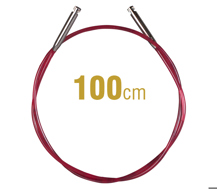 ADDI Circular Needle Cord For Addi-Click System - lifeline insertion red cord 100cm