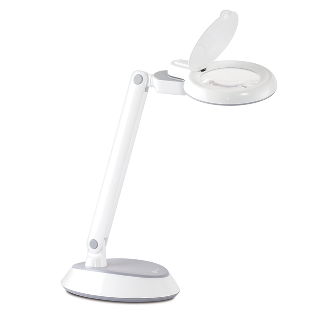 OttLite SpaceSaving LED Magnifier Desk Lamp by Ottlite in Craft