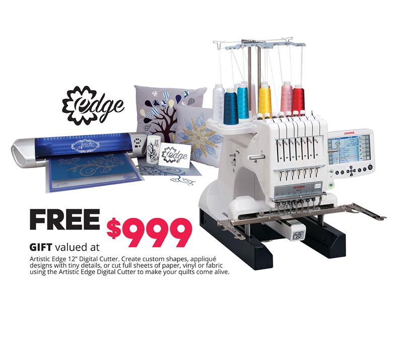 MB7e Embroidery Machine by Janome Sewing Machines