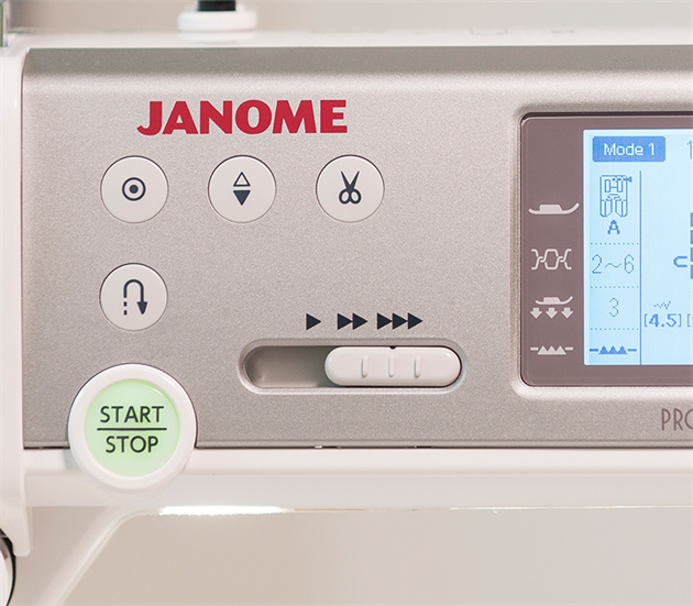 Janome Memory Craft 6700P Professional (9mm, HS, 255mm_10") Flatbed by
