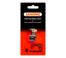 Janome Accessories - Pintucking Feet Set of Two | Shallow Grooved and Deep Grooved