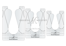 Amanda Murphy Ruler - Ribbon Candy 2 - 3pc